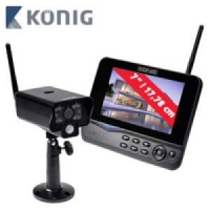 Funk-&Uuml;berwachungskamera-System mit 7-LCD-Monitor TRANS60 149.00&nbsp;&euro;