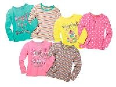 Lidl Lupilu 2 Kleinkinder Mädchen Langarmshirts