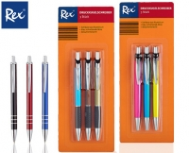 REX®Druckkugelschreiber, 3 oder 5 Stück