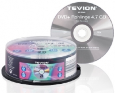 TEVION®DVD+ Rohlinge, 4.7 GB