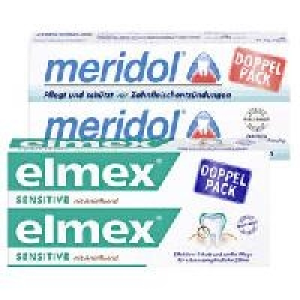 elmex Sensitive oder meridol Zahncreme 3.99&nbsp;&euro;