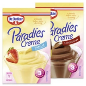 Dr. Oetker Paradiescreme Vanille oder Schokolade 0.69&nbsp;&euro;