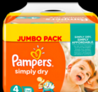 PAMPERS Simply Dry Jumbo Pack 13.79&nbsp;&euro;
