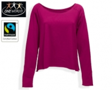 ONE WORLD&reg;Yoga-Sweatshirt mit Fairtrade-Baumwolle
