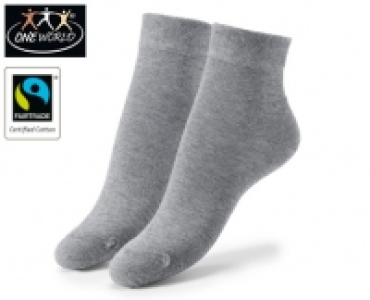 ONE WORLD®Socken mit Fairtrade-Baumwolle, 2 Paar 3.99 €