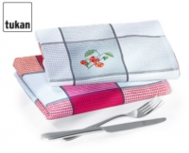 TUKAN®2 Geschirrtücher, Waffel-Piqué