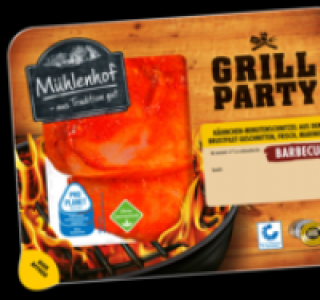 M&Uuml;HLENHOF GRILL-PARTY Frische H&auml;hnchen-Minutenschnitzel 2.79&nbsp;&euro;