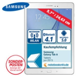 Samsung Galaxy Tab A 9.7 Wi-Fi (SM-T550N) mit Quad-Core-Prozessor (4 x 279.00&nbsp;&euro;