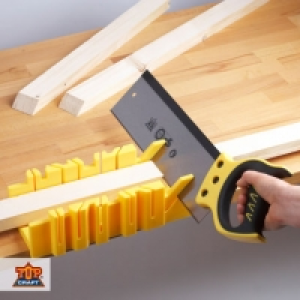 Aldi Nord Top Craft® Schneidlade mit Rückensäge