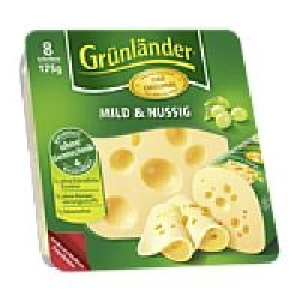 Gr&uuml;nl&auml;nder K&auml;se-Scheiben oder -W&uuml;rfel 1.59&nbsp;&euro;