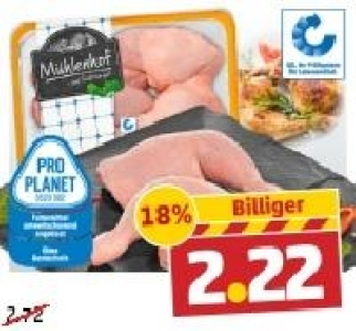 M&Uuml;HLENHOF Frische H&auml;hnchen-Schenkel 2.22&nbsp;&euro;