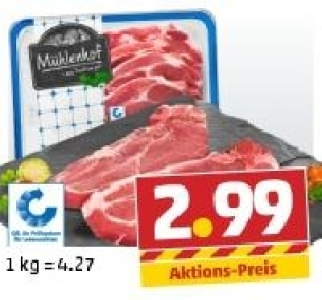 M&Uuml;HLENHOF Frisches Schweine-Nackenkotelett 2.99&nbsp;&euro;