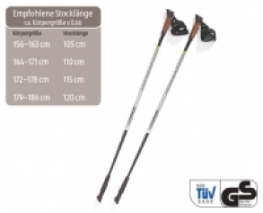 ADVENTURIDGE®Nordic-Walking-Stöcke Carbon