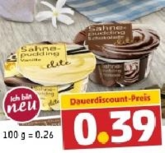 ELITE Sahnepudding 0.39 €