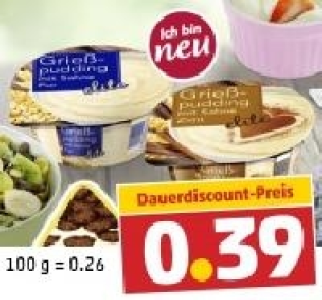 ELITE Grie&szlig;pudding mit Sahne