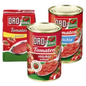 Oro di Parma Tomaten stückig, passiert oder Pizzasauce 0.99 €