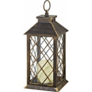 Kunststoff Laterne mit LED Outdoor Kerze