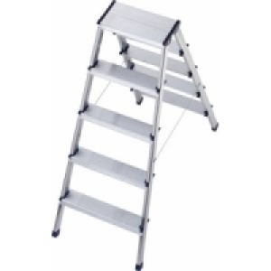 Aluminium Sicherheits-Doppelstufenleiter