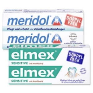 elmex Sensitive oder meridol Zahncreme 3.99&nbsp;&euro;