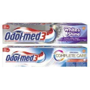 Odol-med 3 Zahncreme White & Shine, Samtweiß oder Complete Care 1.99 €