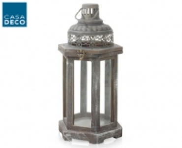 CASA DECO&reg;Holzlaterne im Vintage-Look