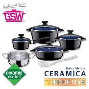 Serie Ceramica kobaltblau Kochtopf-Set