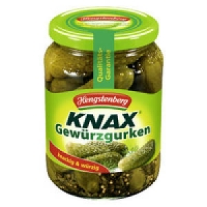 Hengstenberg Knax Gewürzgurken oder Sticksi, süß-würzig 1.11 €