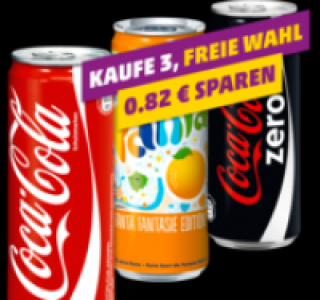 COCA-COLA, FANTA oder COCA-COLA ZERO 0.95 €
