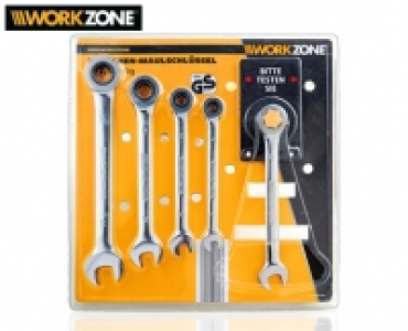 WORKZONE&reg;Ratschen-Maulschl&uuml;ssel-Set, 5-teilig