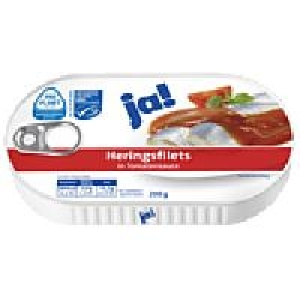ja! Heringsfilets in Tomatensauce