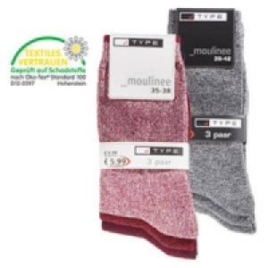 Damen- oder Herren-Socken Moulinee 5.99&nbsp;&euro;