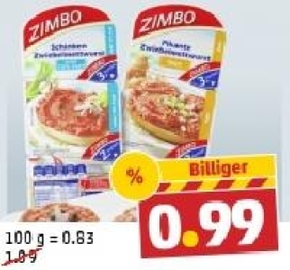 ZIMBO Zwiebelmettwurst 0.99&nbsp;&euro;