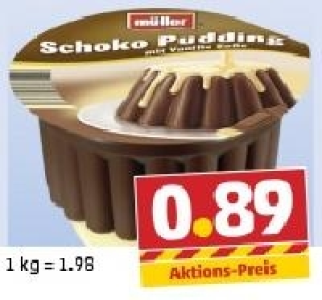 MÜLLER Pudding mit Soße 0.89 €