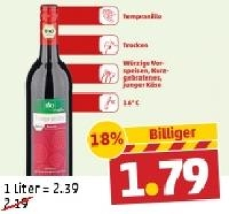 Spanien TEMPRANILLO CASTILLA IGP BIOWEIN