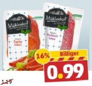 M&Uuml;HLENHOF Salami 0.99&nbsp;&euro;