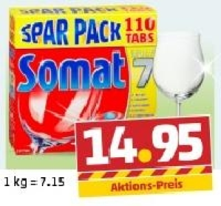 SOMAT 7 Geschirrsp&uuml;lmaschinen-Tabs 14.95&nbsp;&euro;