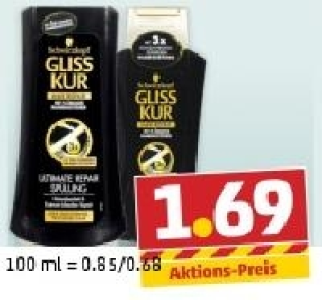 GLISS KUR Shampoo oder Spülung 1.69 €