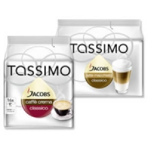 Tassimo Jacobs Caffè Crema Classico oder Latte Macchiato Classico 3.49 €