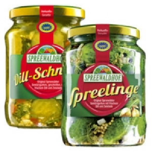 Spreelinge Gewürzgurken oder Dill-Schnitten 1.11 €