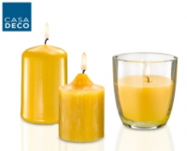 CASA DECO® Bienenwachs-Kerzen