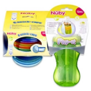 Nuby Trinkhalm-Flasche oder Brei-Schalen-Set 5.49&nbsp;&euro;