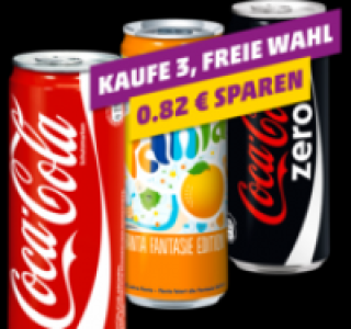 COCA-COLA, FANTA oder COCA COLA ZERO 0.95 €