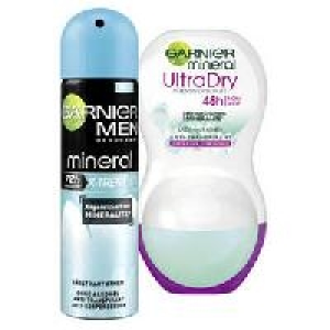 Garnier Mineral Deodorant-Spray oder Roll-on