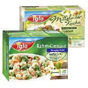 iglo Gem&uuml;se-Ideen, Rahm-Gem&uuml;se oder Mittelmeer-K&uuml;che