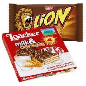 Loacker Riegel, KitKat, Lion, Nuts oder Kitkat Singles