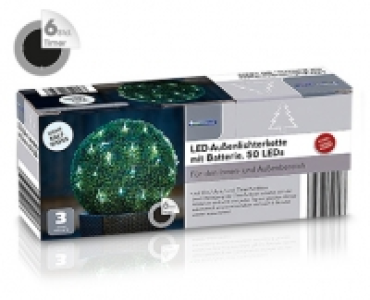OECOLUX® LED-Außenlichter­kette, batteriebetrieben