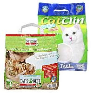 Cats Best &Ouml;ko Plus Katzenstreu oder CatClin Katzenstreu