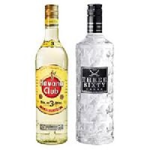Havana Club Rum 3 Jahre oder Three Sixty Vodka
