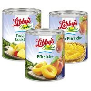 Libby&acute;s Pfirsiche halbe Frucht, Fruchtcocktail oder Tortenpf