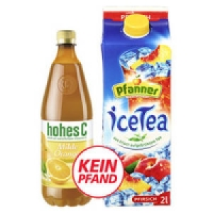 hohes C oder Pfanner Eistee 1.11 €